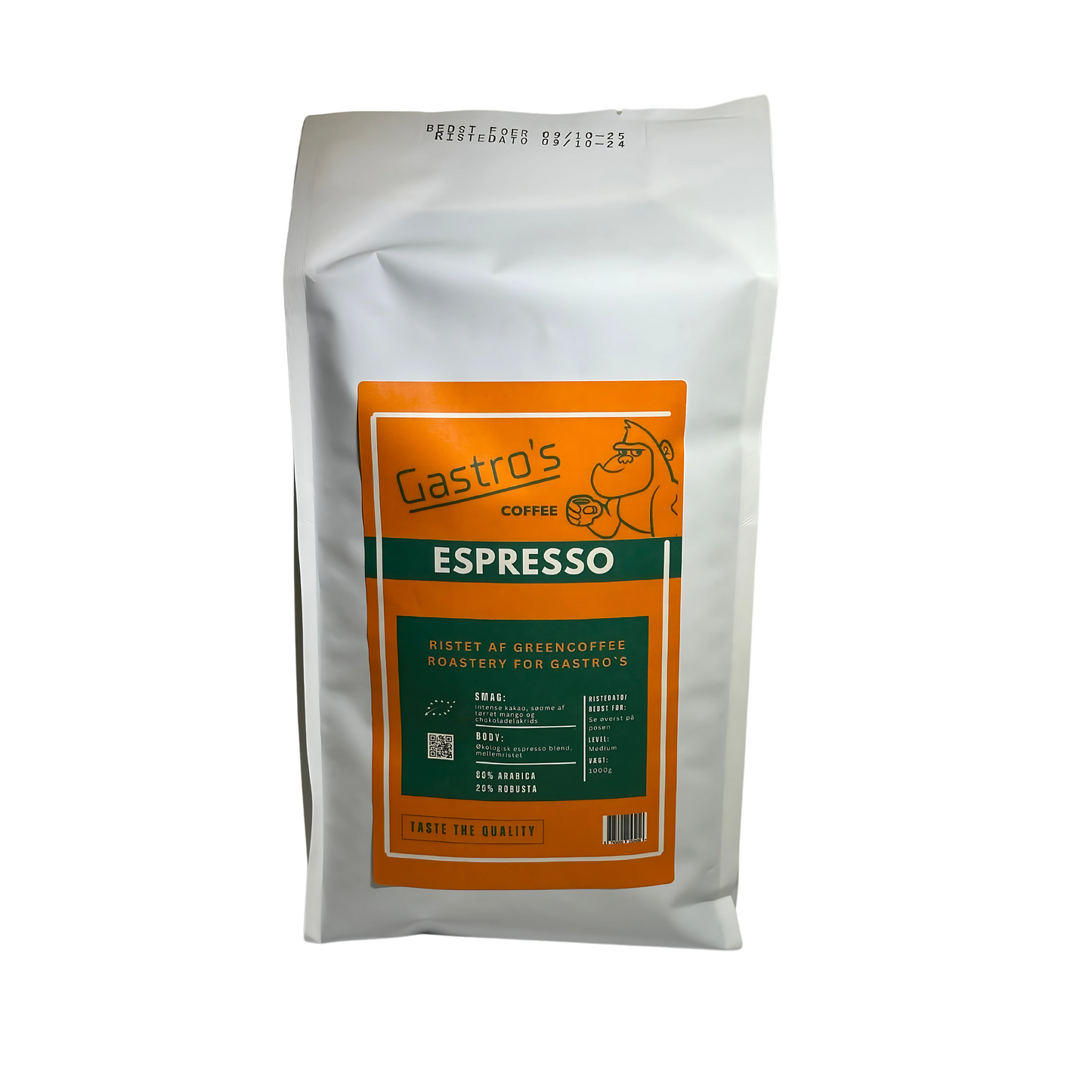 Gastro`s Espresso - Hele bønner - 1000g